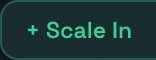 The Scale In split button on an open trade card